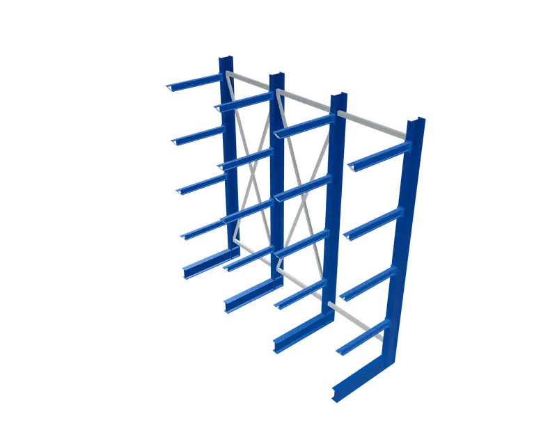 Kragarmregal konfigurieren - SCHULTE Kragarmregal für Langgut, Rohre, Profile und Platten | ein- oder doppelseitig, bis 6 m Höhe